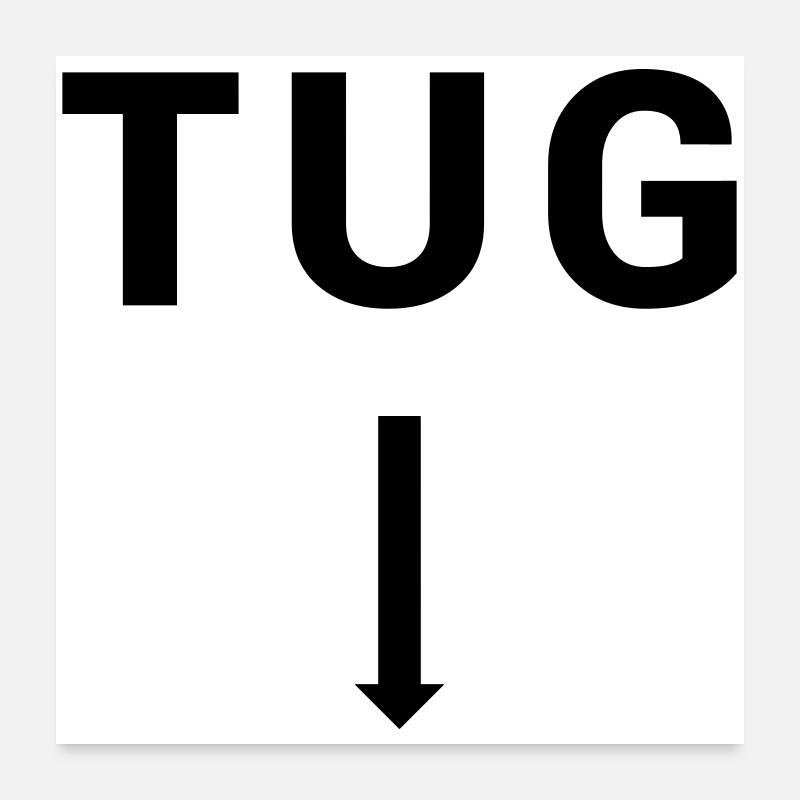 TUG Tugboat - Seafaring Sailing Ship Captain Poster 24" x 24" (60x60 cm)