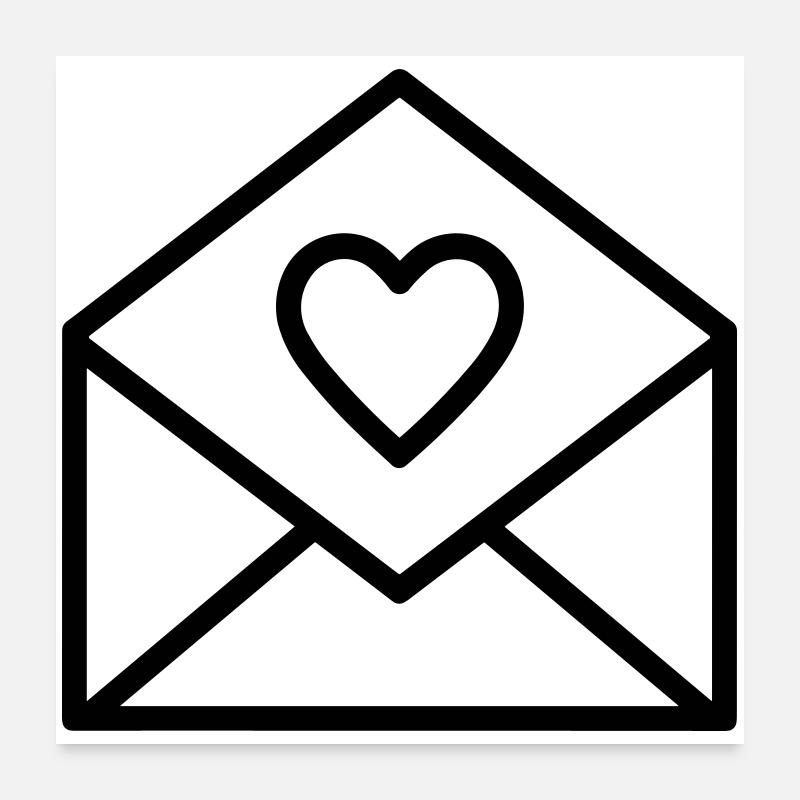Love Letter Poster 24" x 24" (60x60 cm)