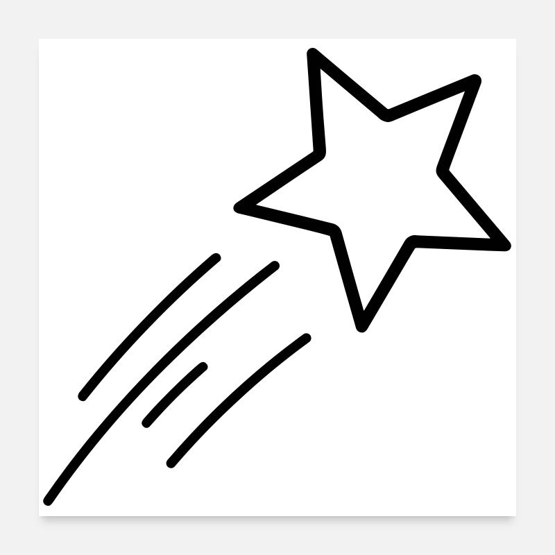 shooting star Poster 24" x 24" (60x60 cm)