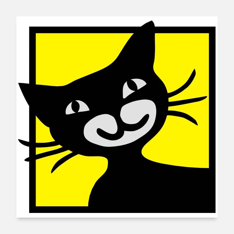 Katze Poster 60x60 cm