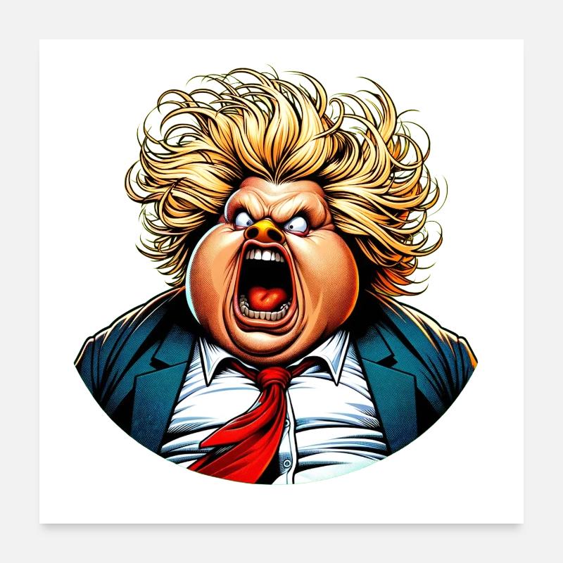 Wutbürger | Wird man wohl noch sagen dürfen Poster 60x60 cm