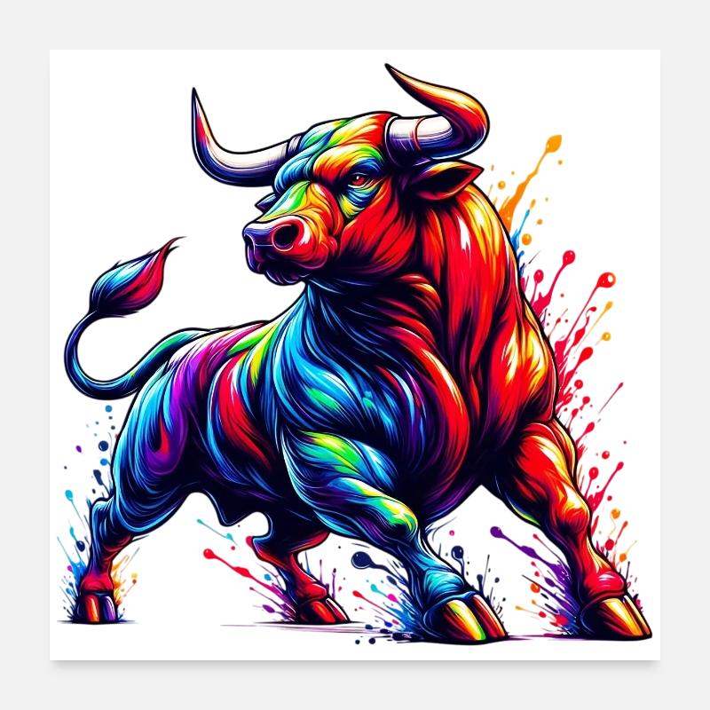 Taureau Poster 60 x 60 cm