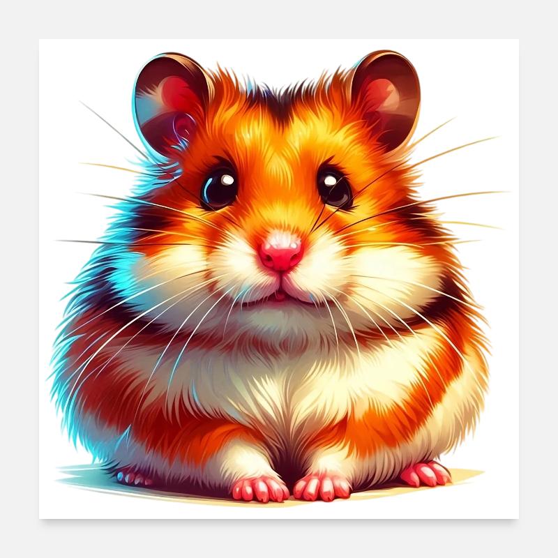 Hamster Poster 24" x 24" (60x60 cm)