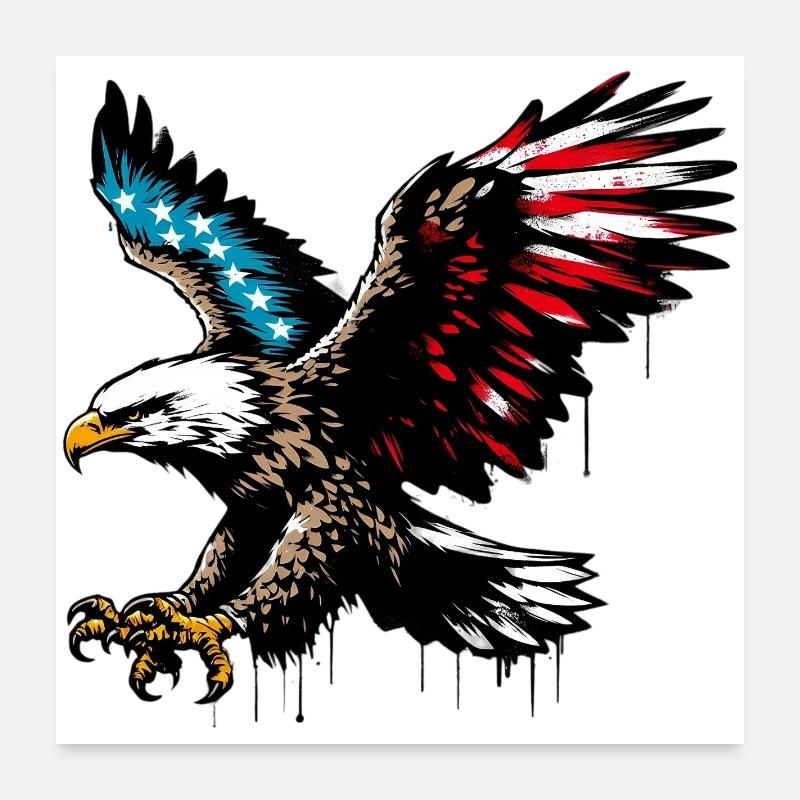 Eagle Poster 24" x 24" (60x60 cm)