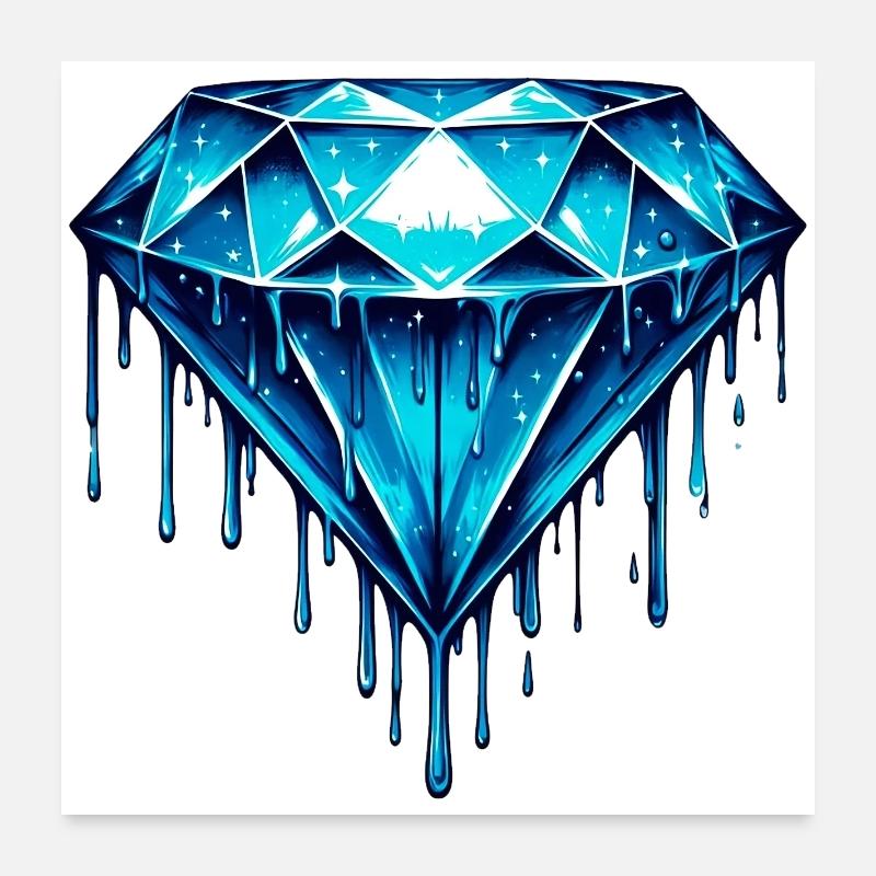 Diamant Poster 60 x 60 cm
