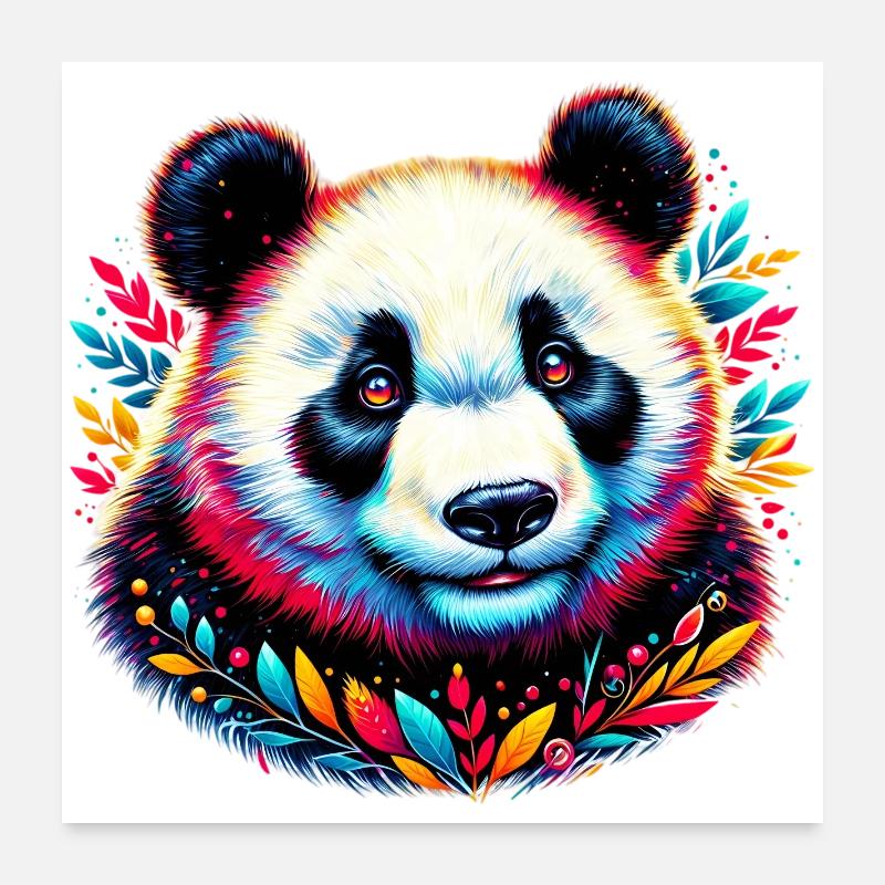 Panda Poster 24" x 24" (60x60 cm)