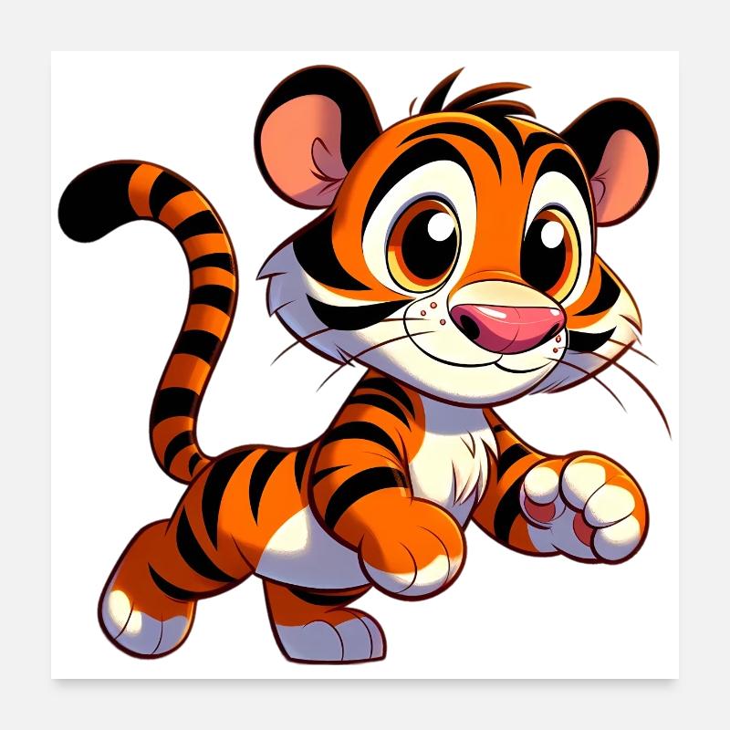 Tiger Poster 24" x 24" (60x60 cm)