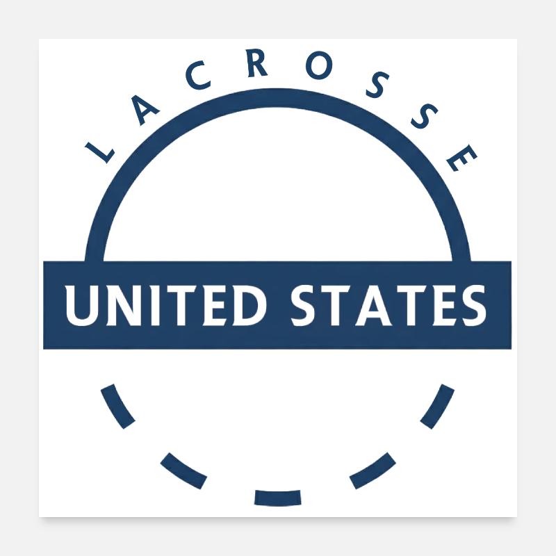 Emblème de la crosse des États-Unis Poster 60 x 60 cm