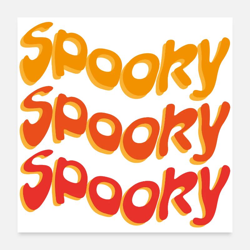 Halloween Effrayant Poster 60 x 60 cm