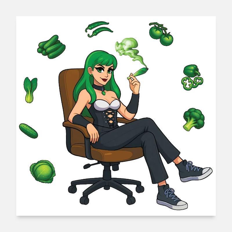 SEI GRÜN #1 – nette Leute Poster 60x60 cm