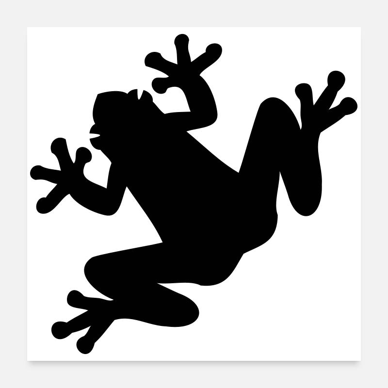 Grenouille Poster 60 x 60 cm