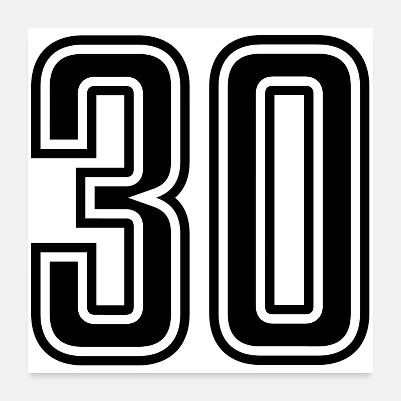 30 Poster 60 x 60 cm