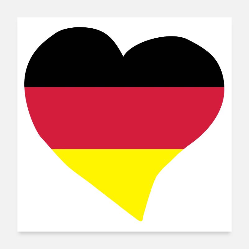 German heart Poster 24" x 24" (60x60 cm)