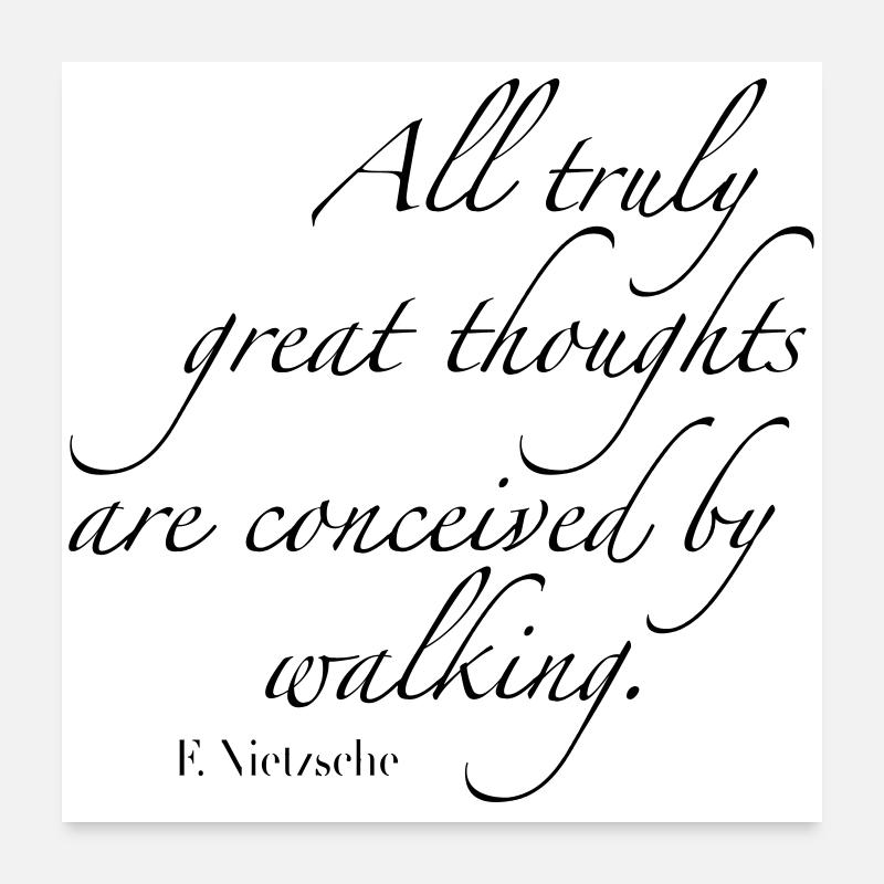 wandern Poster 60x60 cm
