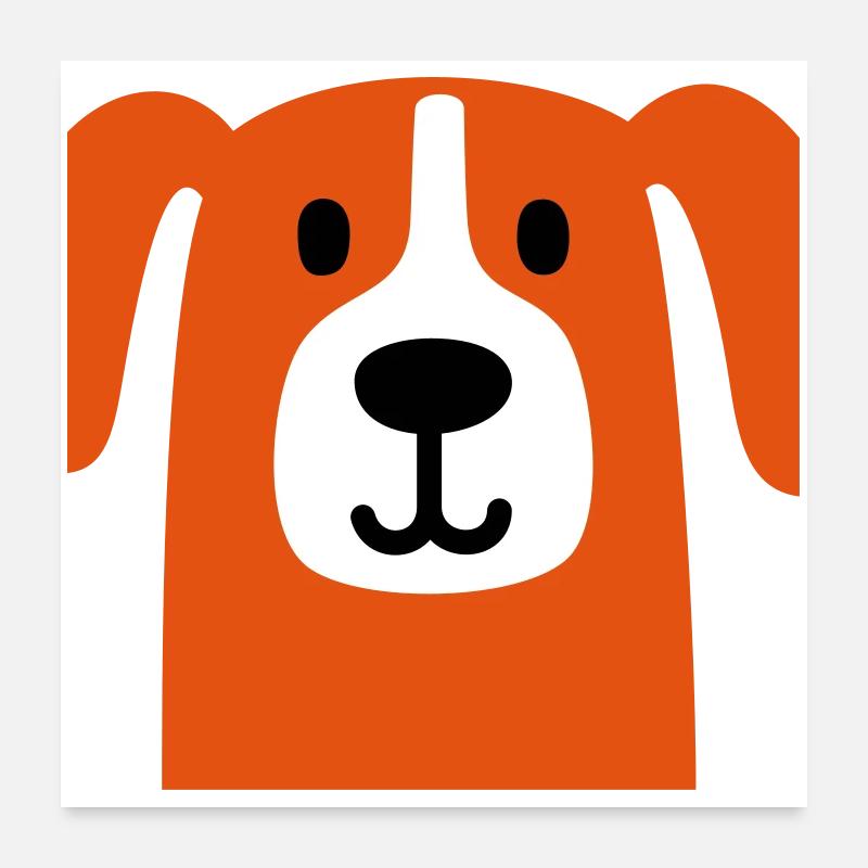 Cute dog Poster 24" x 24" (60x60 cm)