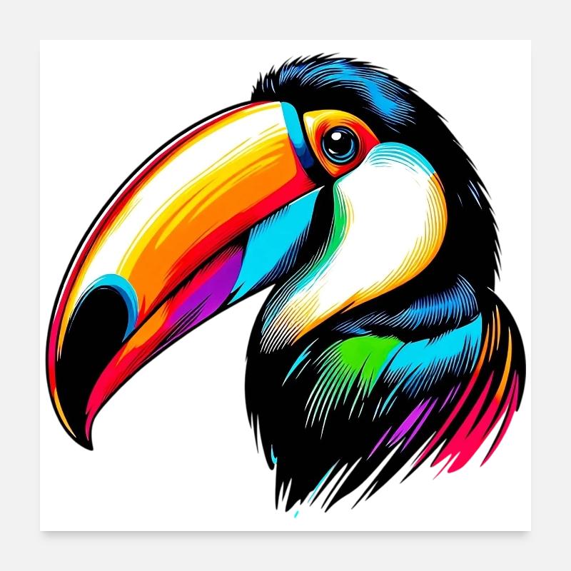 Tukan Poster 60x60 cm