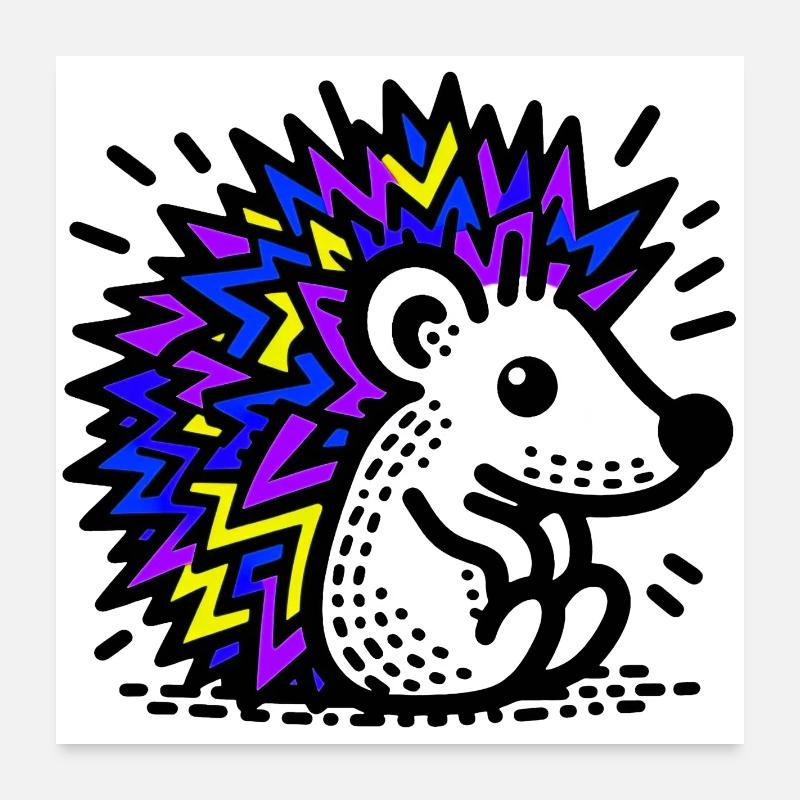 Igel Poster 60x60 cm