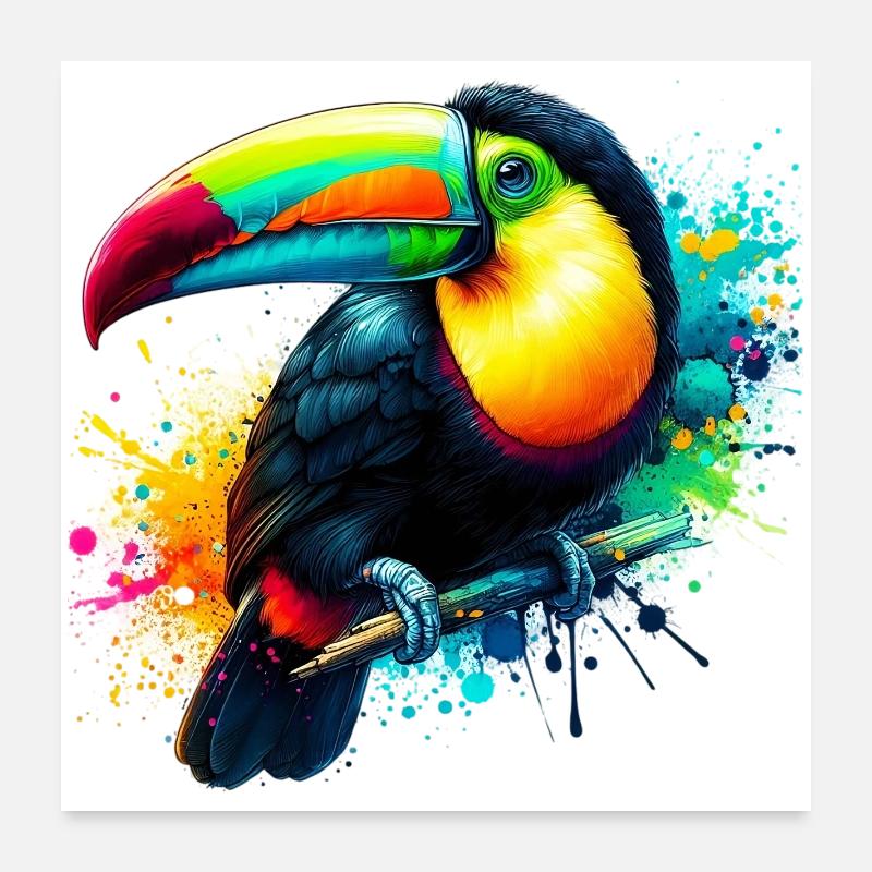 Toucan Poster 24" x 24" (60x60 cm)