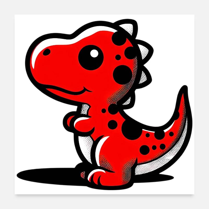 Dinosaurier Poster 60x60 cm