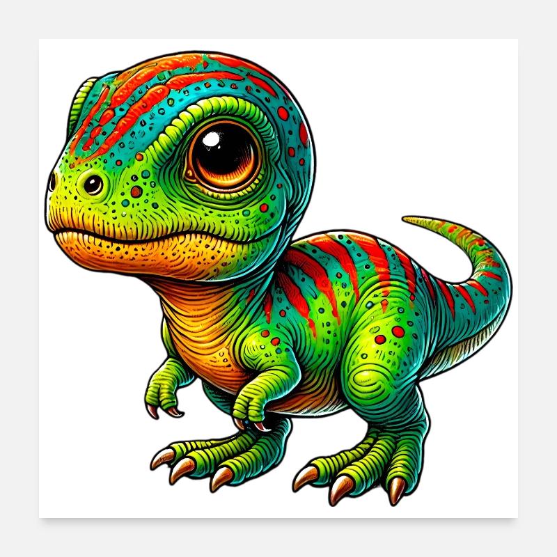 Dinosaure Poster 60 x 60 cm
