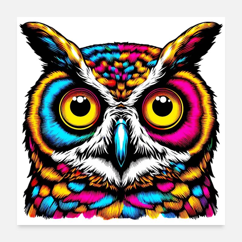 Owl Poster 24" x 24" (60x60 cm)