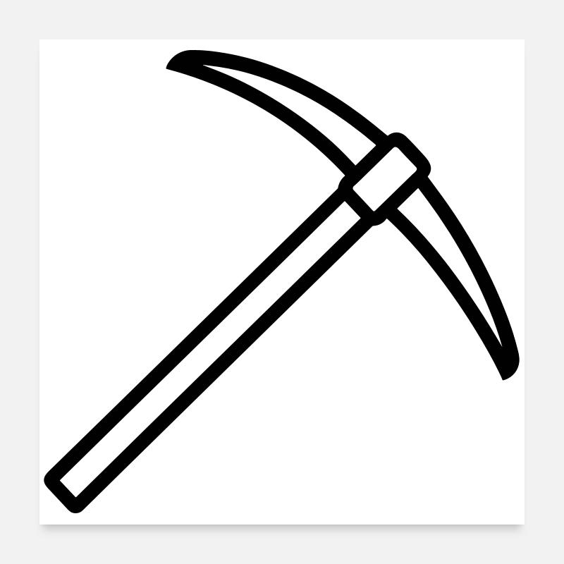 Eispickel Poster 60x60 cm