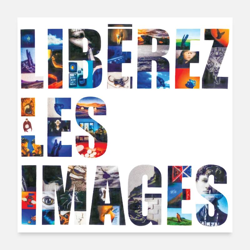 LIBÉREZ LES IMAGE - let's talk Poster 60 x 60 cm