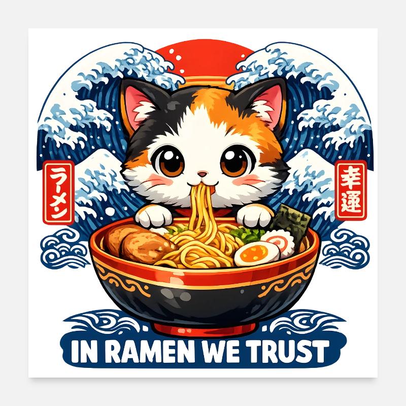 I need ramen Poster 24" x 24" (60x60 cm)