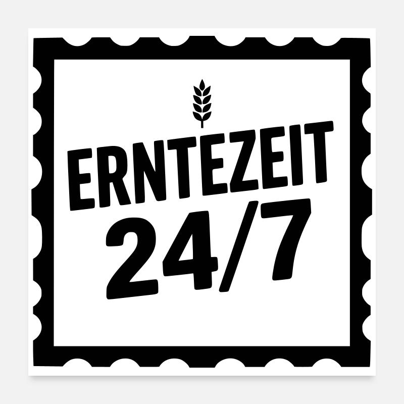 Erntezeit 24/4 Poster 60x60 cm