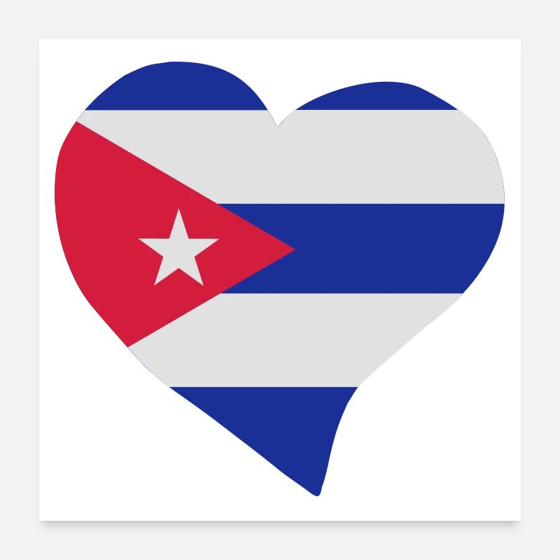 Cuban Herz Poster 60x60 cm