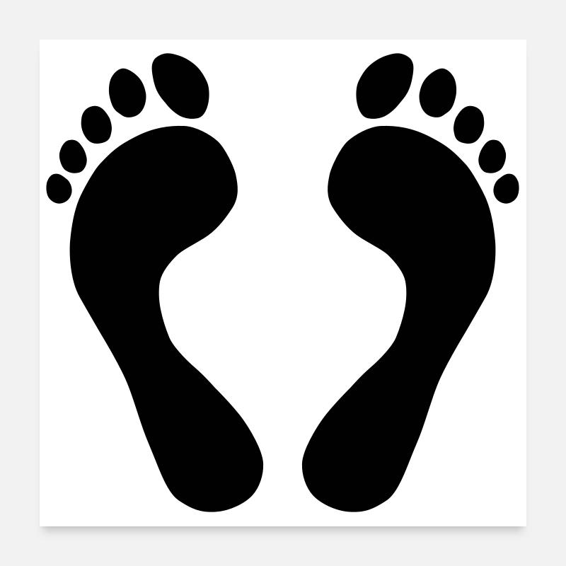 Feet Poster 24" x 24" (60x60 cm)
