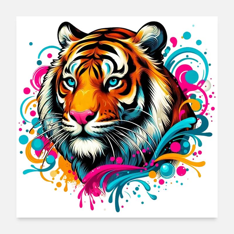 Tigre Poster 60 x 60 cm