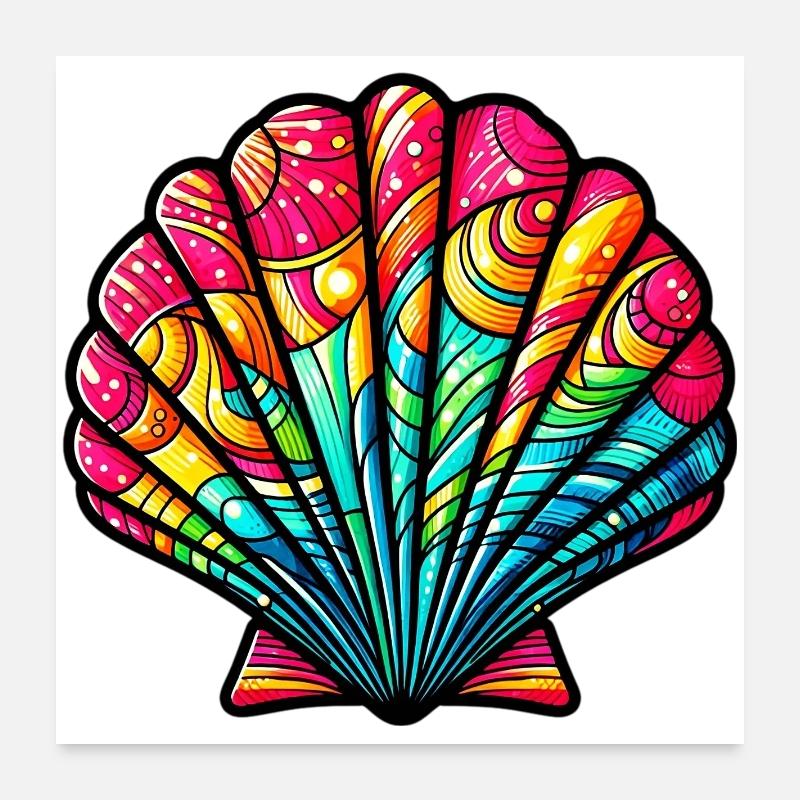 Coquille Poster 60 x 60 cm