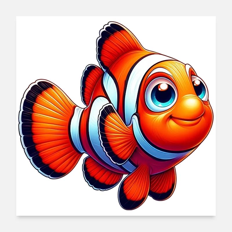 Clownfisch Poster 60x60 cm