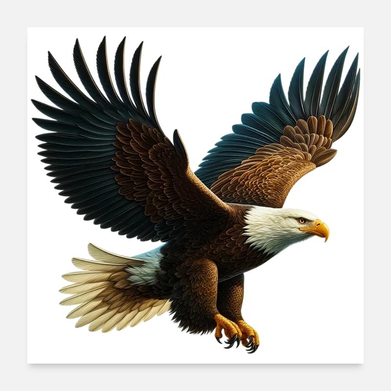 Adler Poster 60x60 cm