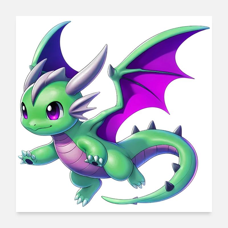 Drache Poster 60x60 cm