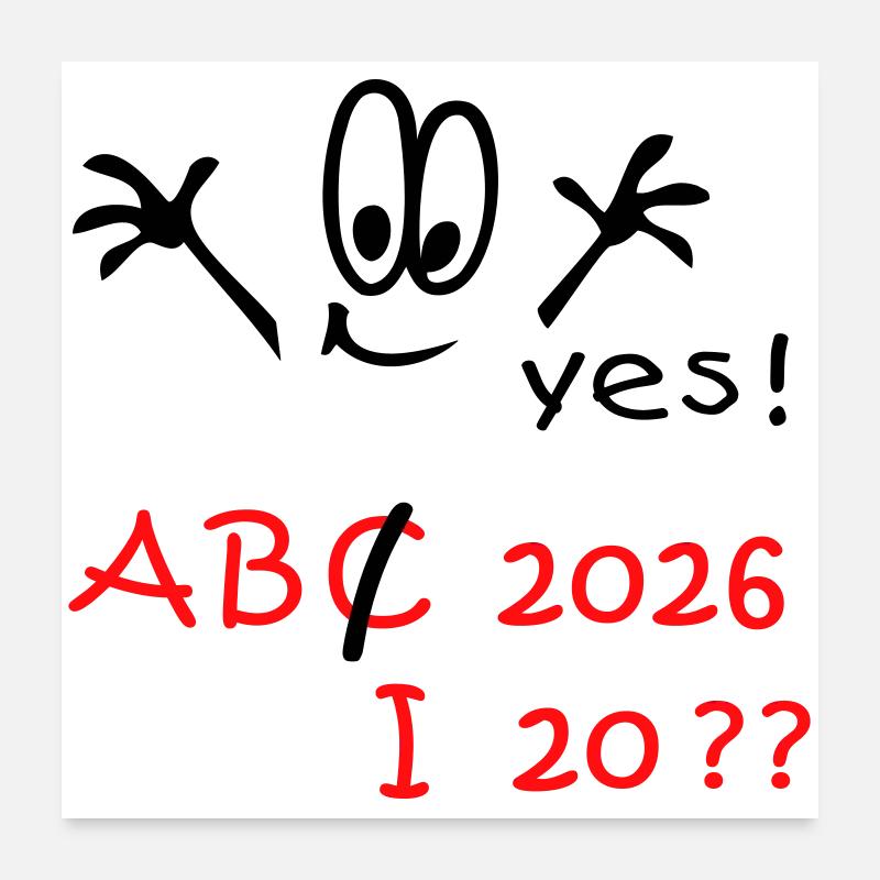 Abitur de rentrée scolaire 2026 ? Poster 60 x 60 cm