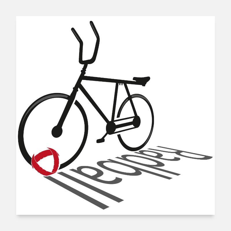 Cycling, Cycleball, Indoor Cycling, Evolution Poster 24" x 24" (60x60 cm)