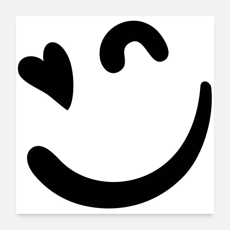 Logo Beacon – Rose néon Poster 60 x 60 cm