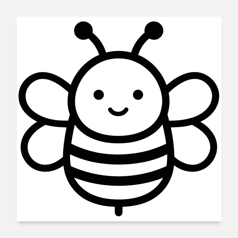 Abeille Poster 60 x 60 cm