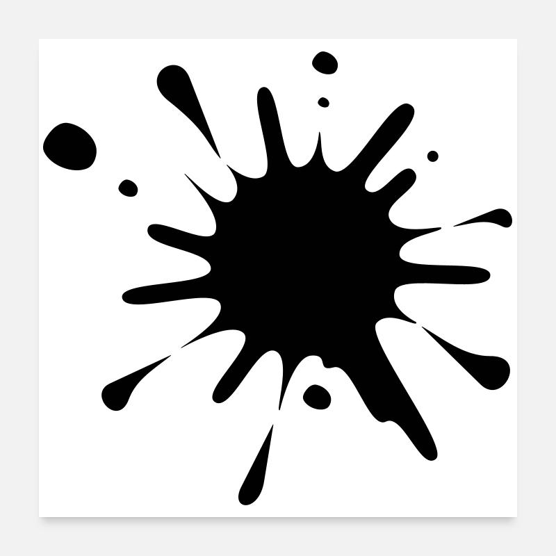 Paint Splash Image* Poster 24" x 24" (60x60 cm)