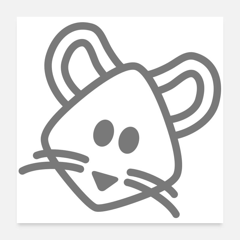 mouse mouse mouse Poster 24" x 24" (60x60 cm)