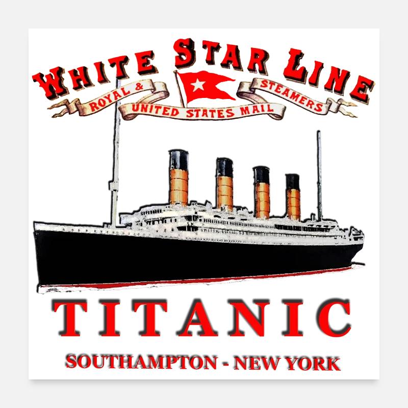 TITANIC CREATION Louis RUNEMBERG © Adagp - Poster 60 x 60 cm - blanc