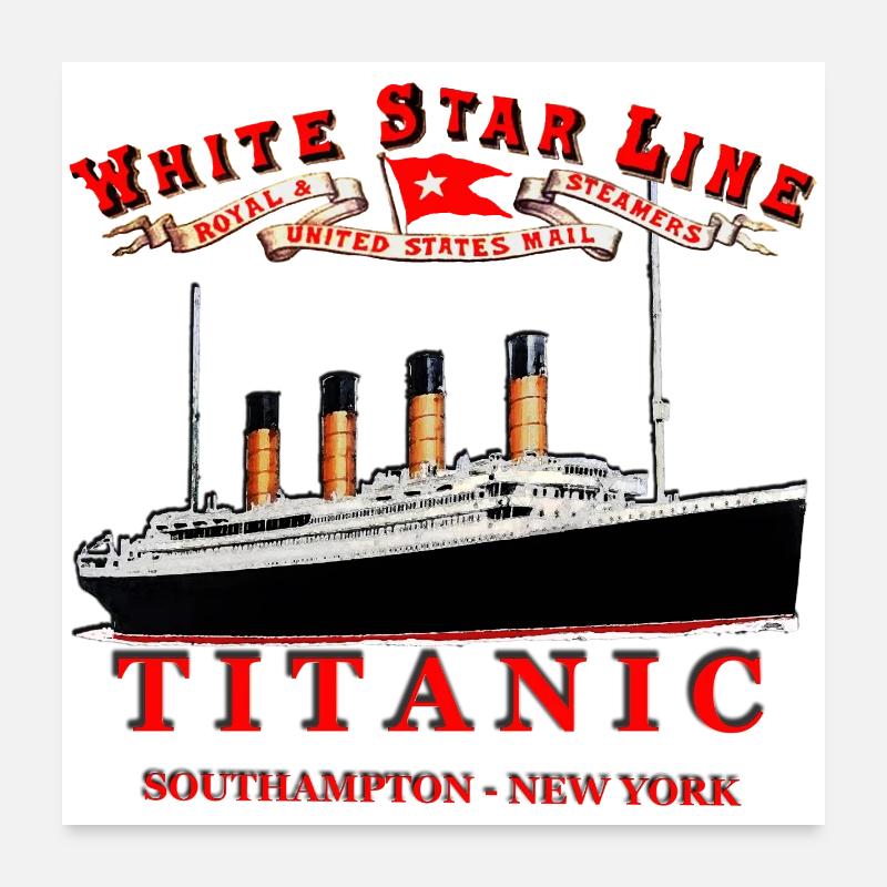 TITANIC CREATION Louis RUNEMBERG © Adagp - Poster 60 x 60 cm - blanc