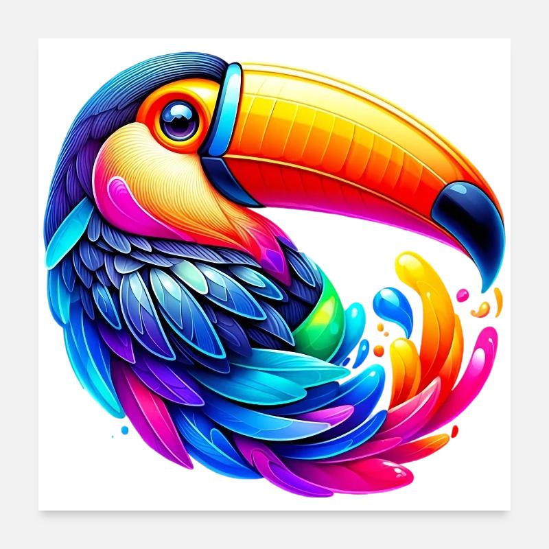 Tukan Poster 60x60 cm