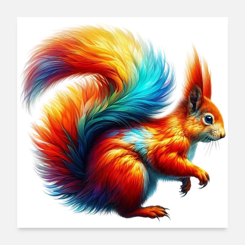 Squirrel Poster 24" x 24" (60x60 cm)