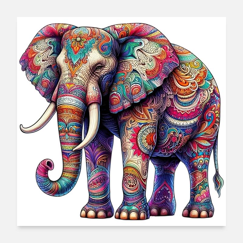 Elefant Poster 60x60 cm