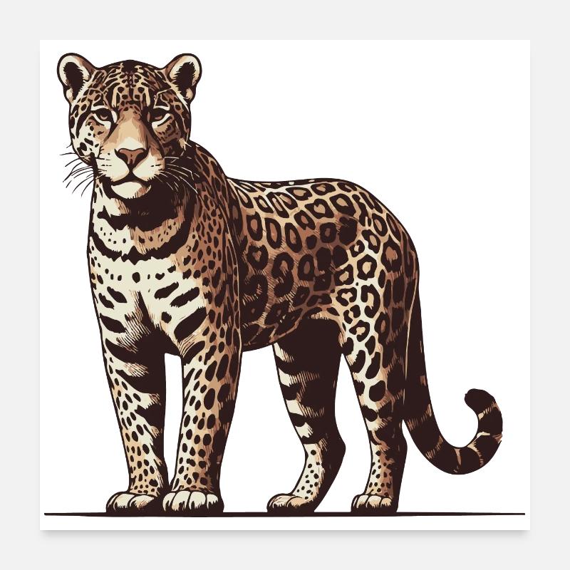 Jaguar Poster 60 x 60 cm