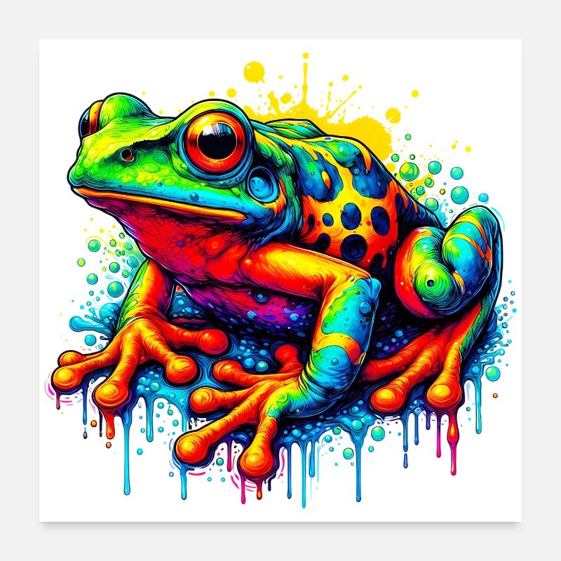 Frog Poster 24" x 24" (60x60 cm)