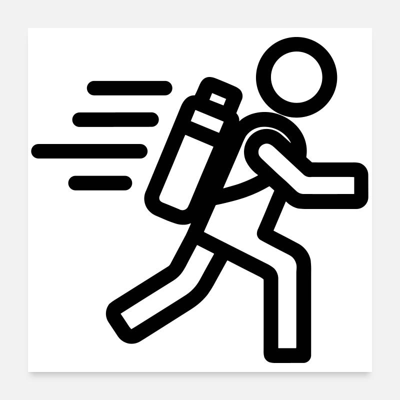 evacuation Poster 24" x 24" (60x60 cm)